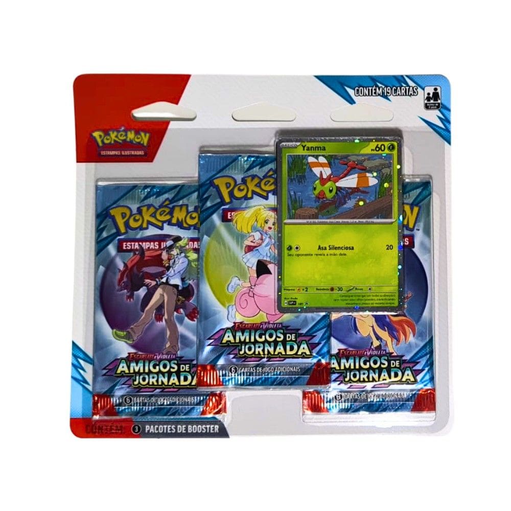 Pokemon Blister Triplo Escarlate e Violeta Amigos de Jornada
