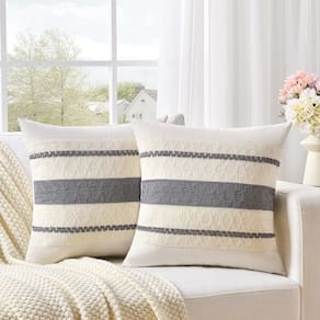 Capas de almofada Fancy Homi Neutral Grey 60x60cm, conjunto de 2