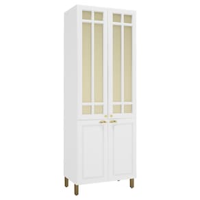 Paneleiro Firenze 80cm 4 Portas com Vidro Reflecta - Indékes