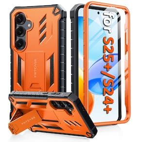 Capa de telefone FNTCASE para Samsung Galaxy S25-Plus Orange