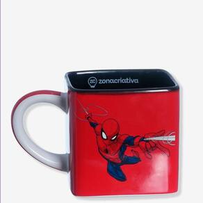 Caneca Cubo De Ceramica Spider Man 300 Ml - Zona Criativa