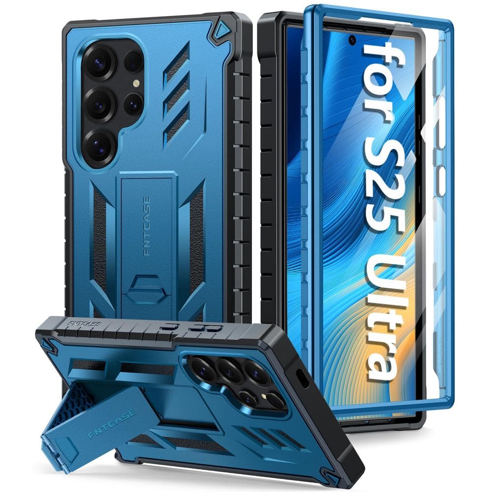 Capa de telefone FNTCASE para Samsung Galaxy S25 Ultra 6,8 polegadas azul