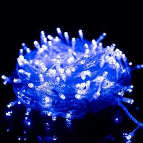 Cortina 6M De Luz Led 320 Lampadas Pisca Natal Cor Led:Azul