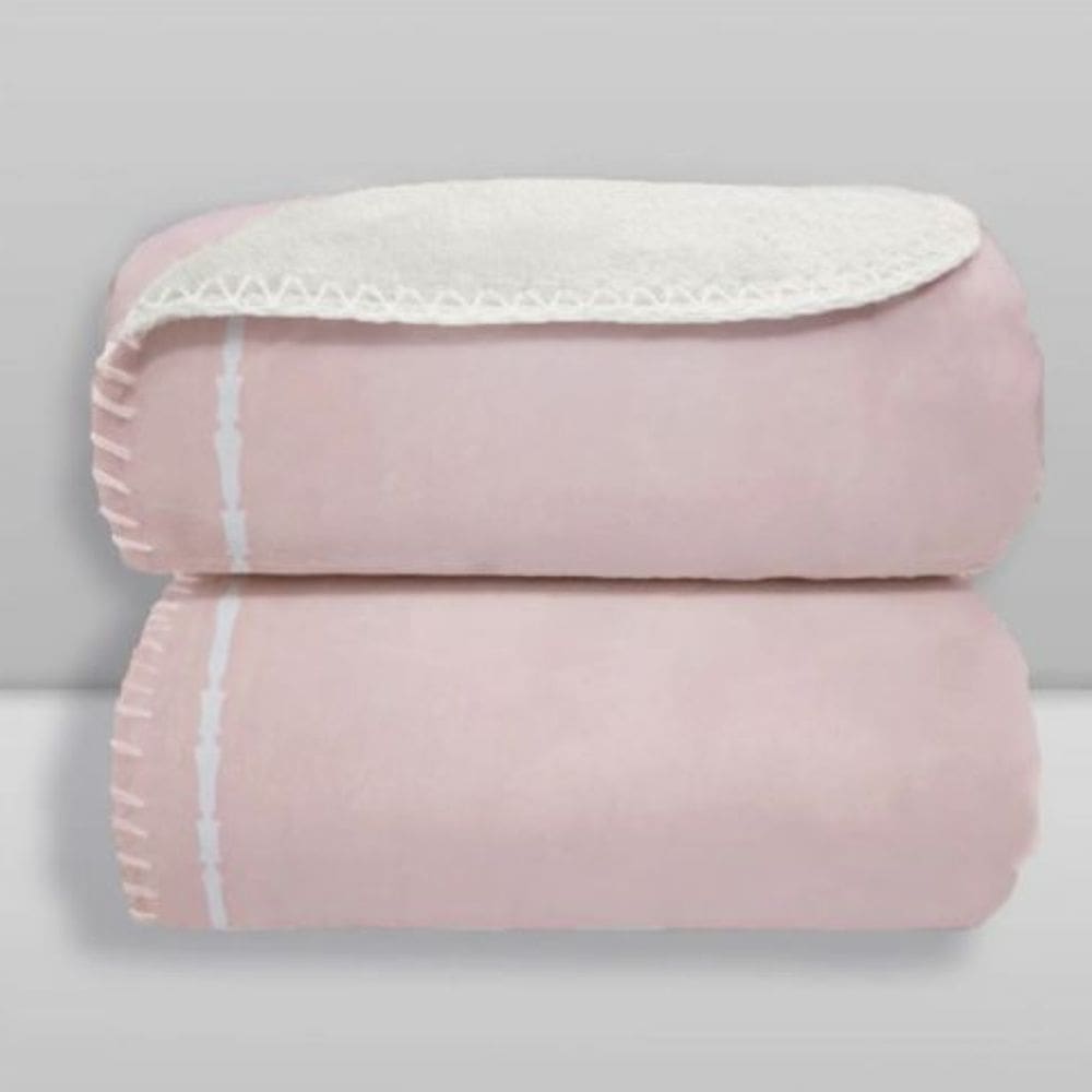 Manta Velvet Moon Frame Rosa Bebê - Laço Bebê