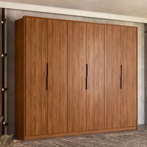 Guarda Roupa Casal 6 Portas E 6 Gavetas Atrice Nogueira Touch