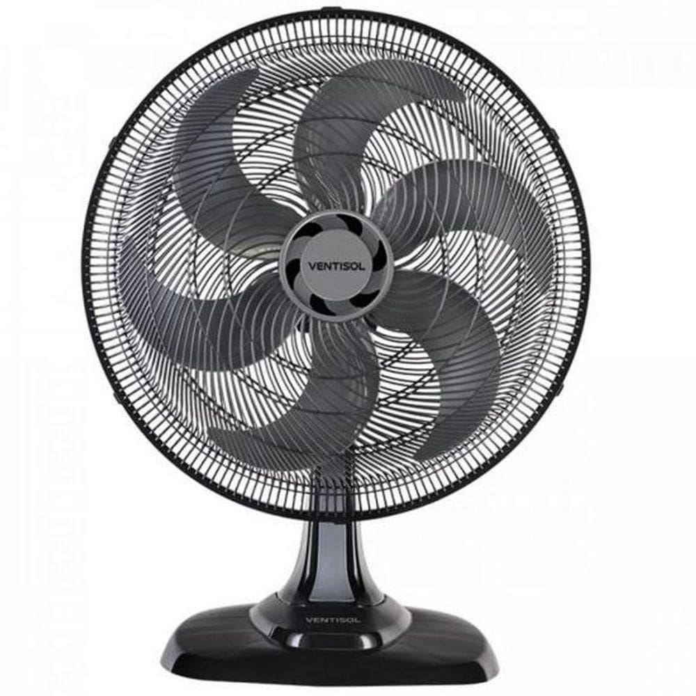 Ventilador De Mesa Ventisol Turbo 6 50cm Preto 127v