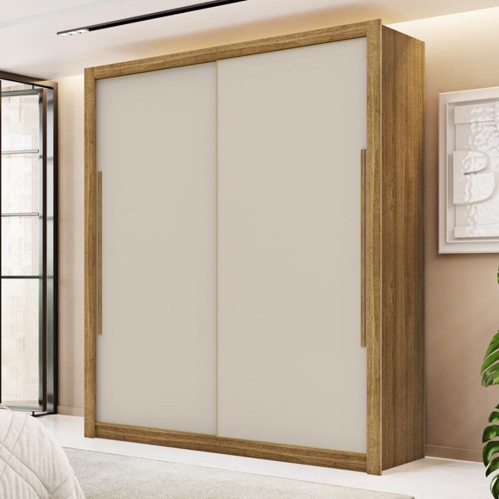 Guarda Roupa Casal 2 Portas 3 Gavetas Istambul-fendi Nature-fendi