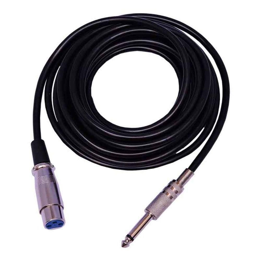 Cabo De Microfone P10 Macho X Cannon Femea