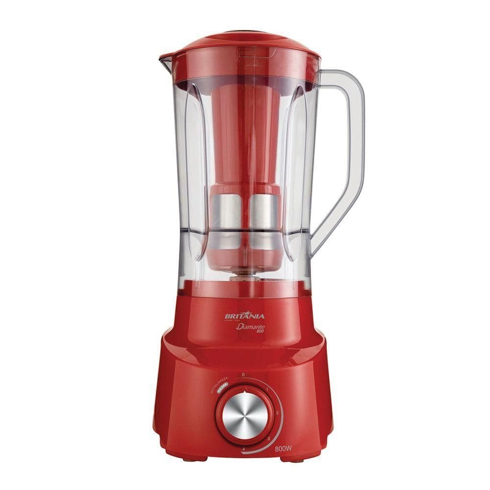 Liquidificador Britania Diamante 800 110v Vermelho