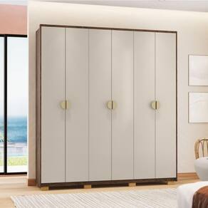 Guarda Roupa Casal 6 Portas 4 Gavetas Noronha Imbuia-fendi