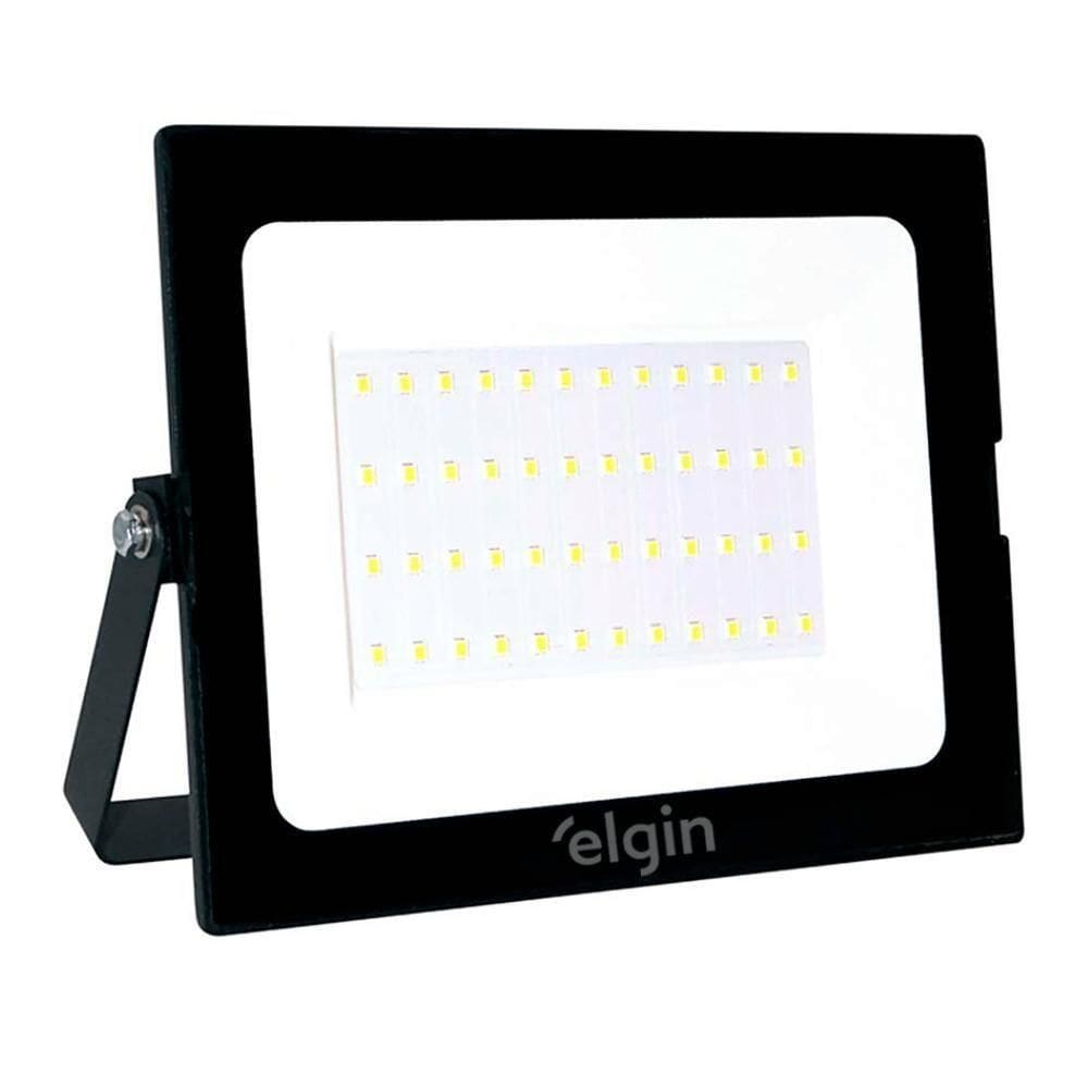 Refletor Led Elgin 50w 6500k Preto