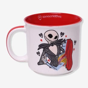 Caneca Tom Jack Skellington  E Sally 350 Ml - Zona Criativa