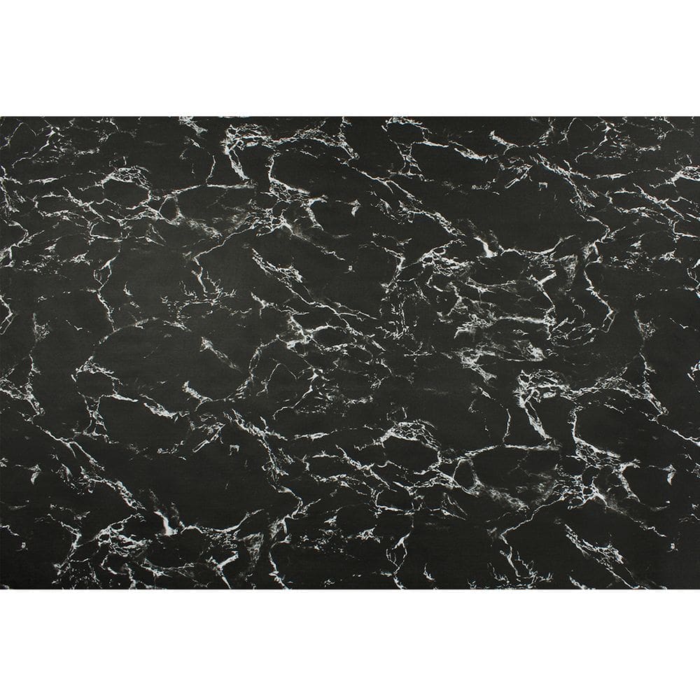 Papel Parede Adesivo Mármore Preto Lavável 5mx45cm Envelopamento