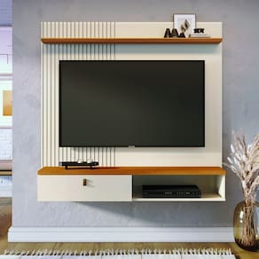 Bancada Suspensa Íris Cinamomo Off White Madetec