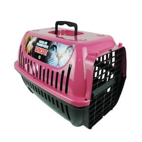 Caixa Transporte De Pets N°1 Rosa Cachorros E Gatos Até 3Kg