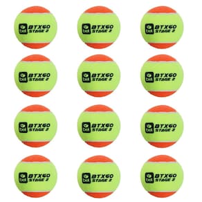 Kit 12 Bolas BTXGO Stage 2 Esportiva Beach Tennis Alta Durabilidade Resistência Bel