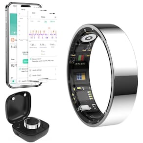 Rastreador de saúde Smart Ring Mefoma 2025 com monitor de pressão arterial