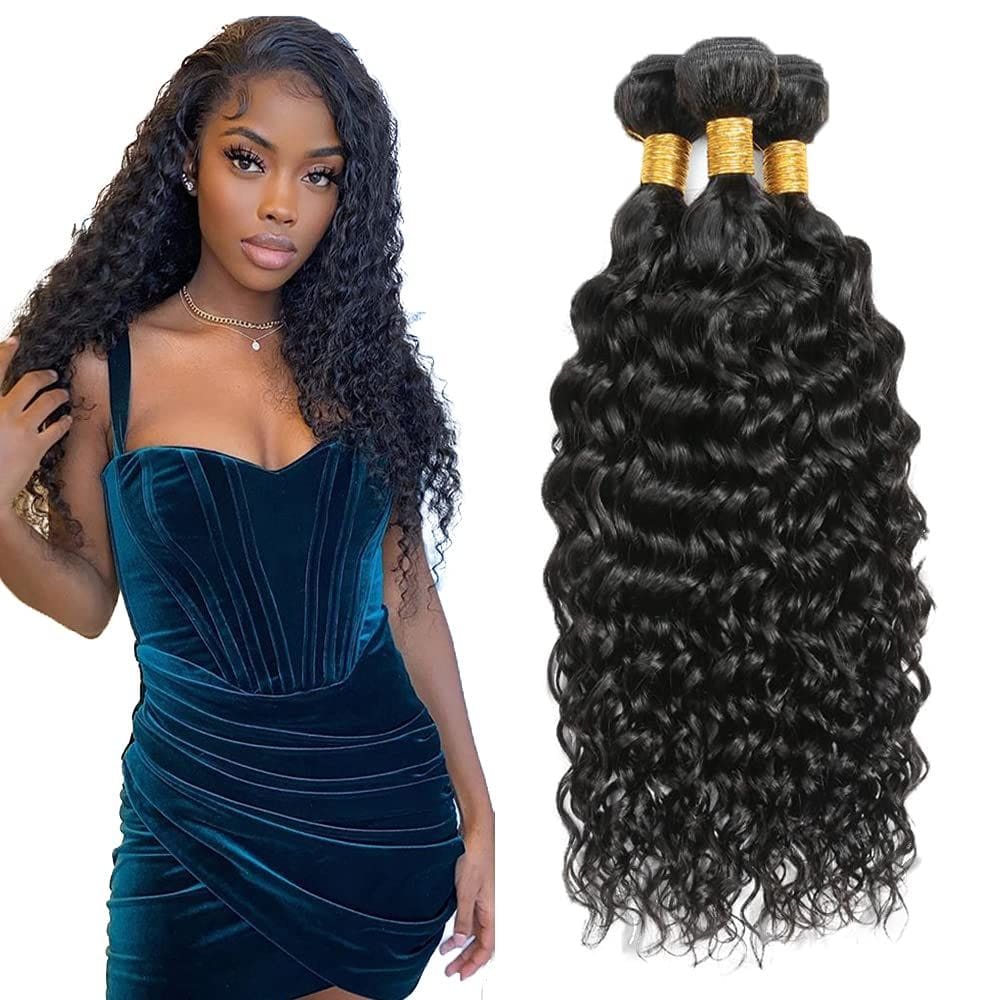Pacotes de cabelo Poirewa Water Wave 10A Brazilian Virgin 50g