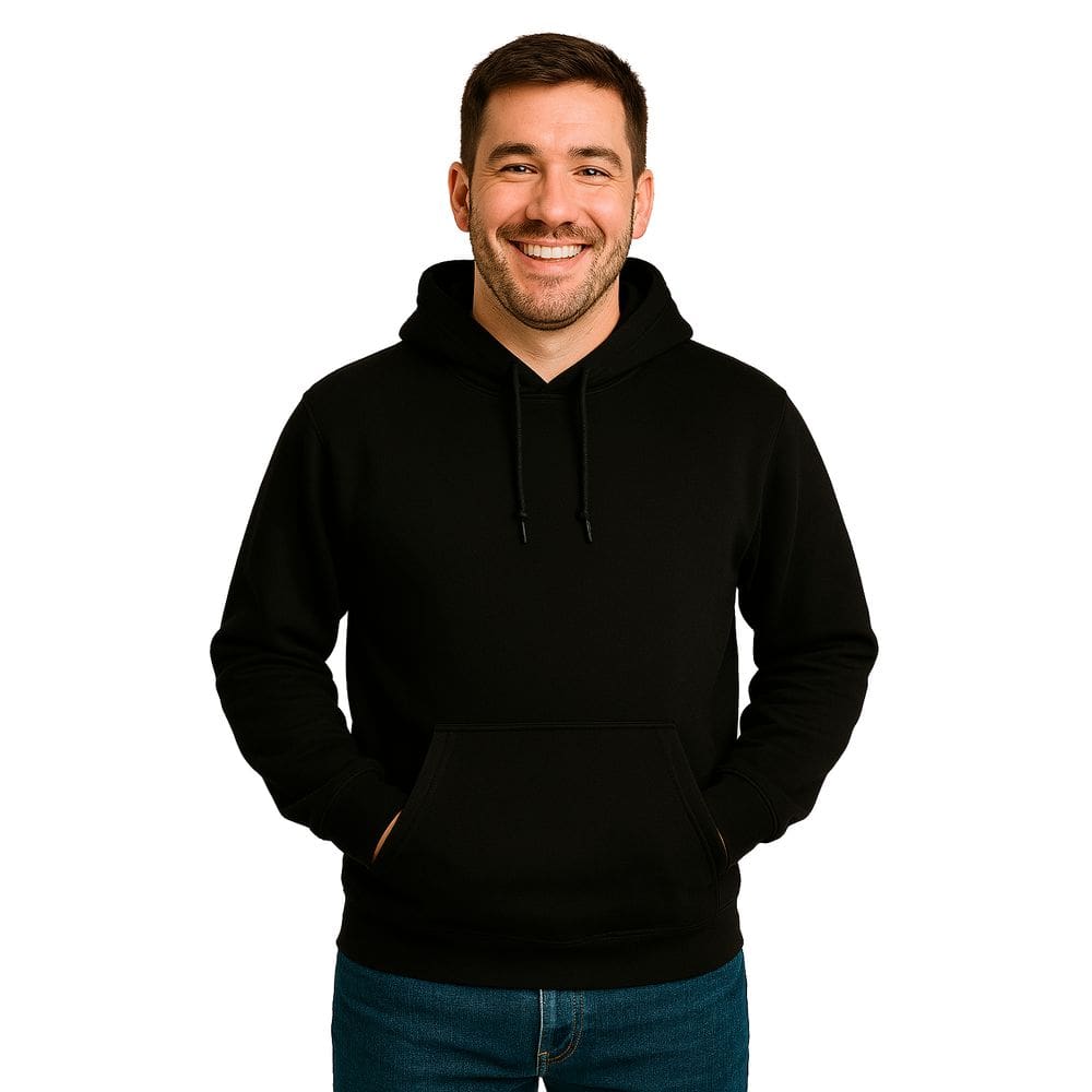 Moletom Canguru Liso Unissex Blusa De Frio Capuz Flanelado