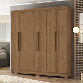 Guarda-roupa 06 Portas 2 Gavetas Mdp Toledo Jatoba