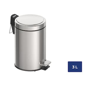 Lixeira Inox Tramontina Brasil 3L Com Pedal 94538103