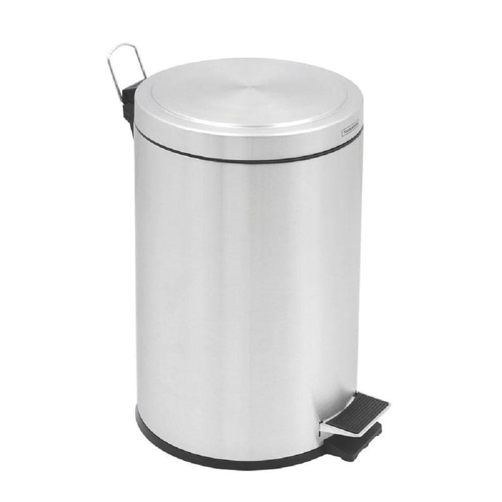 Lixeira Tramontina 94538512 Inox 12l Com Pedal Brasil Plus
