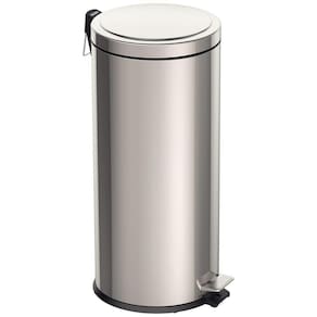 Lixeira Inox com Pedal Tramontina Brasil Polido com Balde Interno Removível 30L 94538130