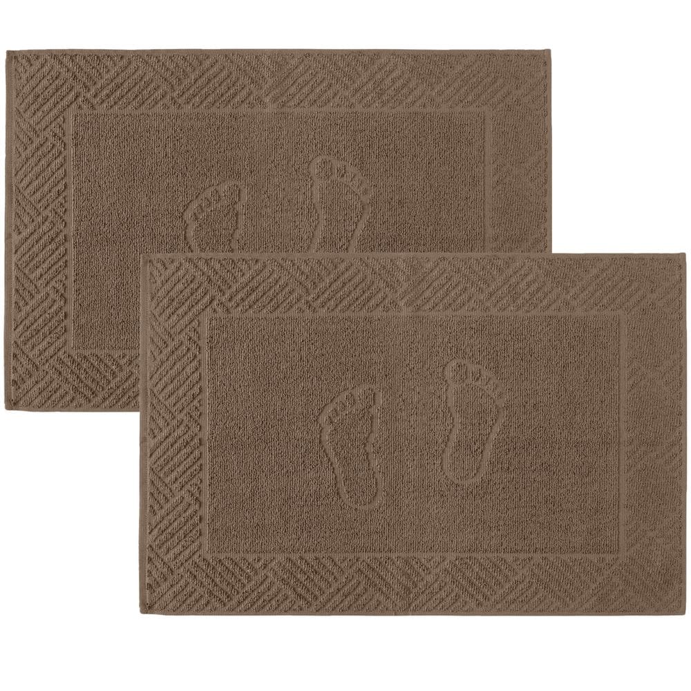 Kit 2 Toalhas Piso Tapete de Banheiro Grande Felpudo Pezinho