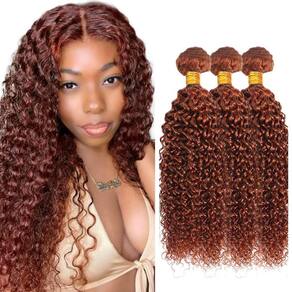 Pacotes de cabelo HuxoWax Kinky Curly 100% Brazilian Virgin Remy