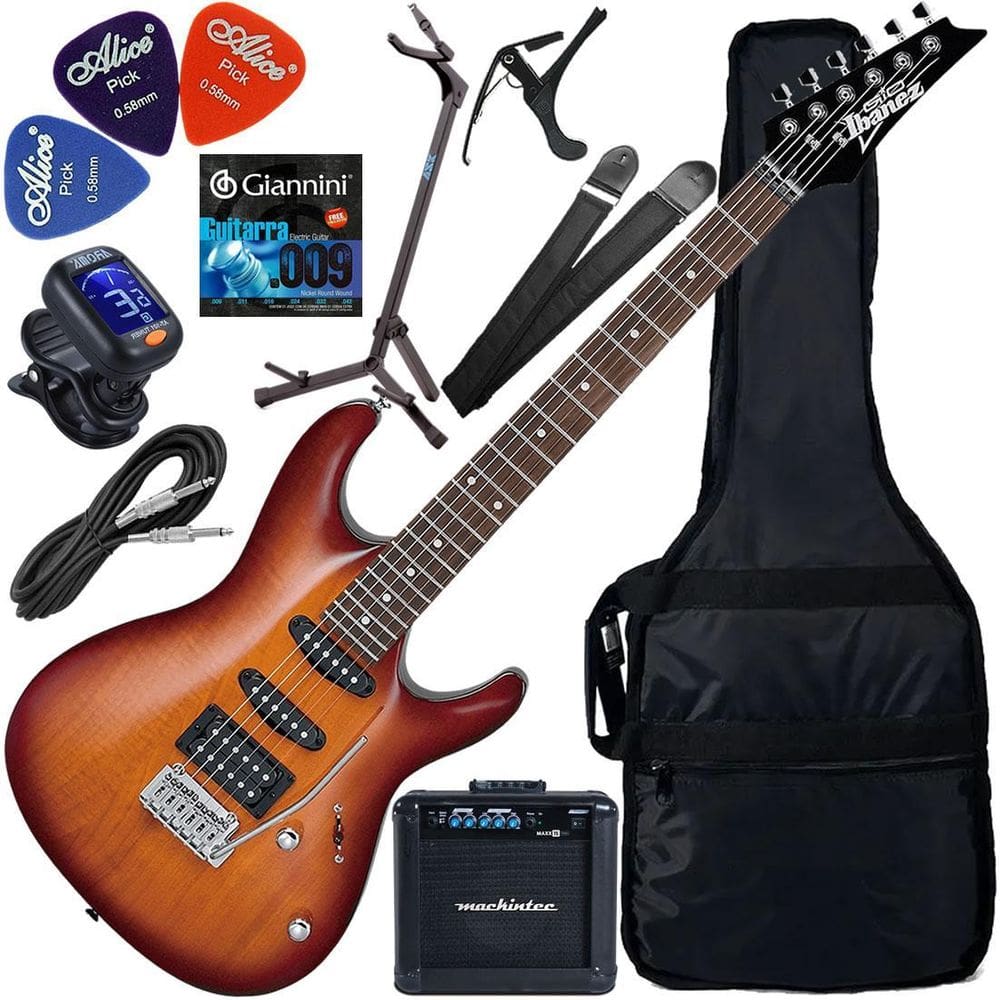 Kit Guitarra Ibanez Gio Gsa60 Hss Brown Sunburst Bs Gx03
