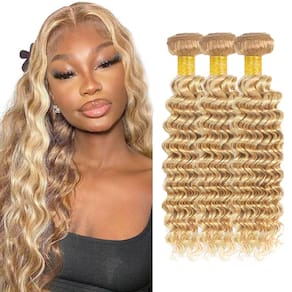 Pacotes de cabelo Poirewa P27/613 Highlight Blonde 50g 50cm-60cm