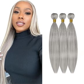 Pacotes de cabelo HuxoWax PGrey/613 Brazilian Virgin Remy 300g