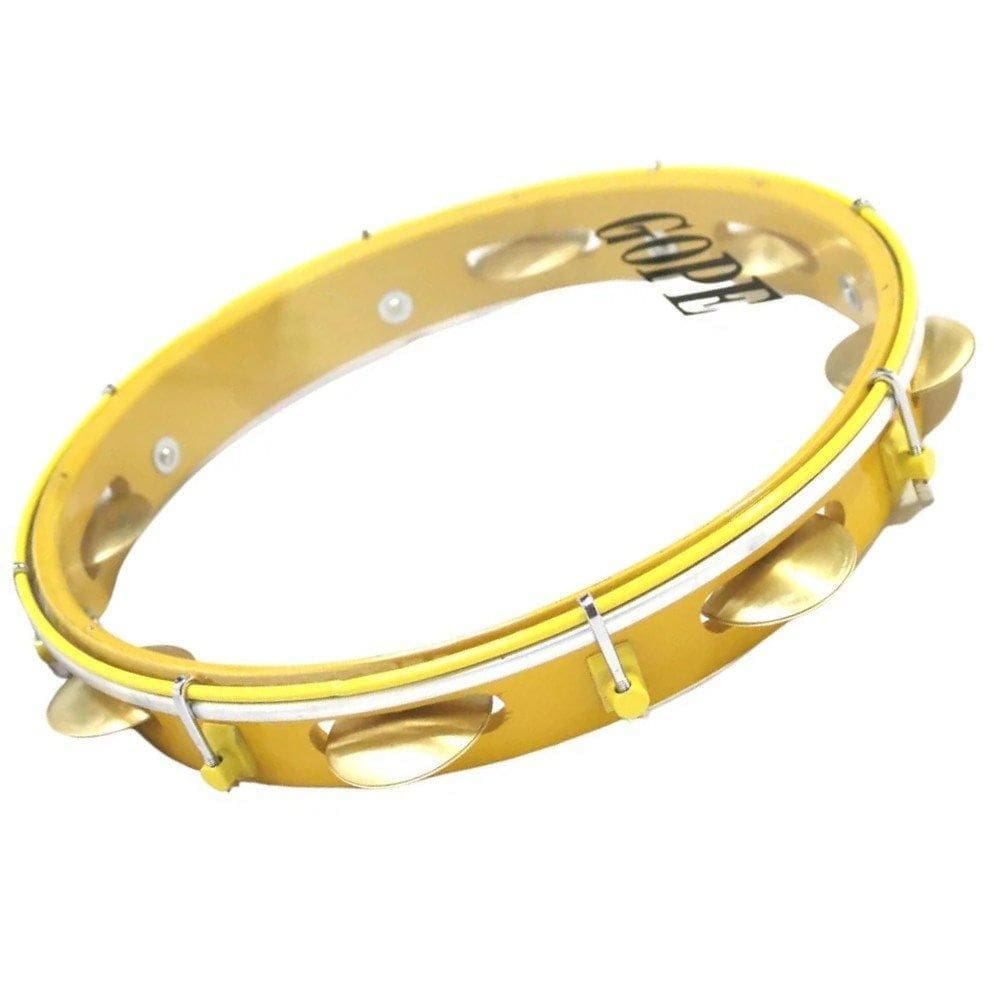 Pandeiro Gope 12 Polegadas Profissional Amarelo Super Leve