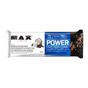 Power Protein Bar Max Titanium (41g) Chocolate c/ Coco