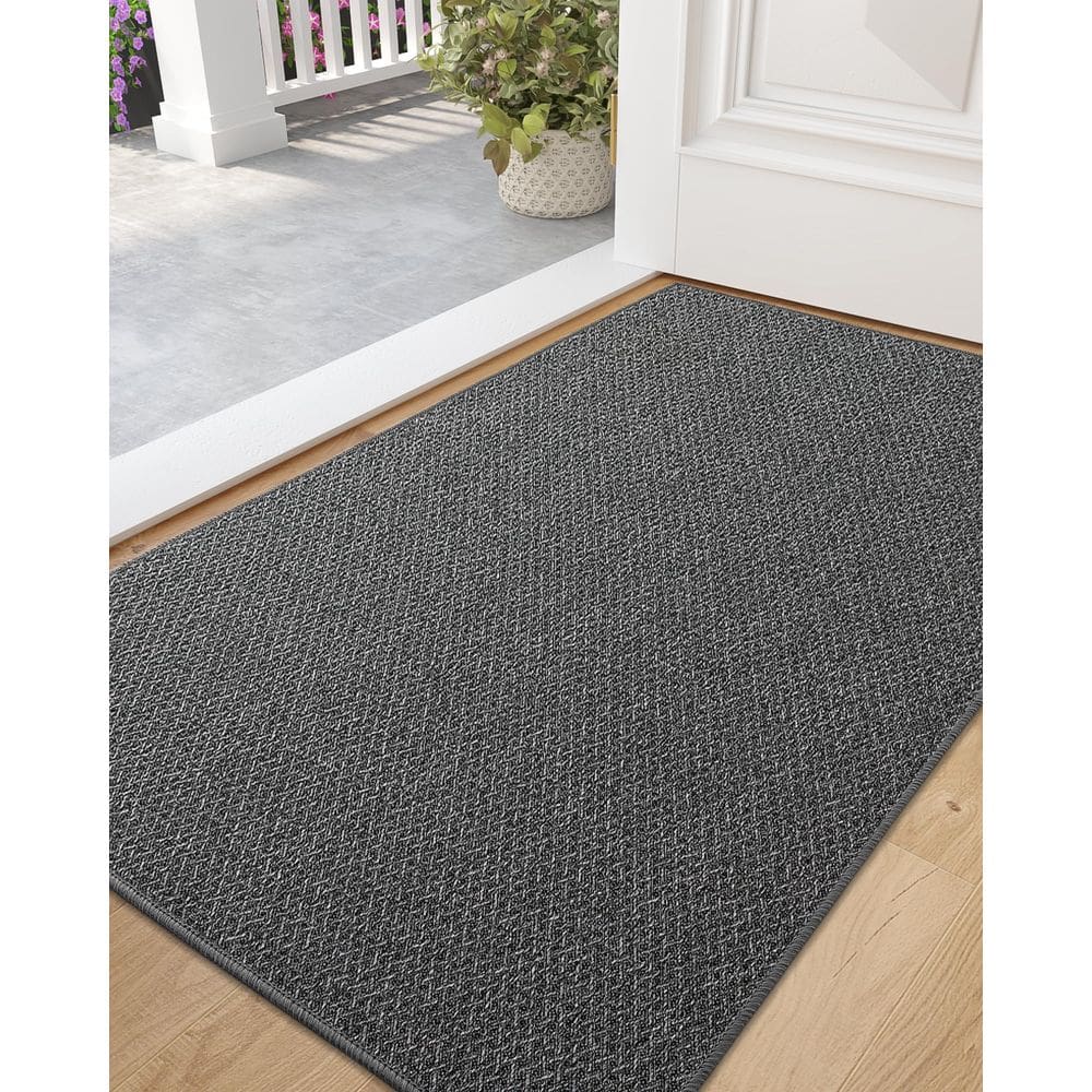 Tapete de porta interno, cor e geometria, 90x140cm, antiderrapante, lavável