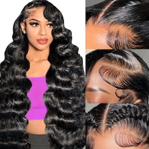 Perucas frontais de renda Dream Like Body Wave 180% de densidade 50cm