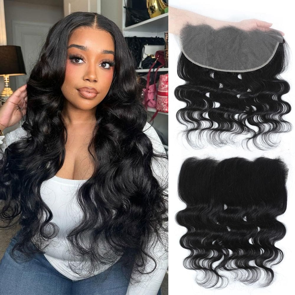 Fecho frontal de renda DSEKCAIN HD Body Wave 100% cabelo humano