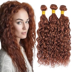 Pacotes de cabelo Yuksoocosh Color 30 Brown Deep Water Wave