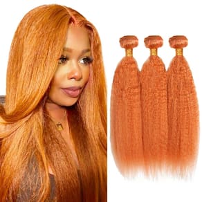 Pacotes de cabelo WuvusNM Ginger Yaki Straight 350 Color 300g
