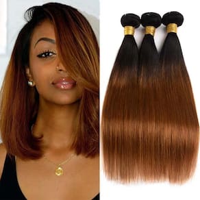 Pacotes de cabelo MAMART Straight Brown Ombre 1B30 8-30in