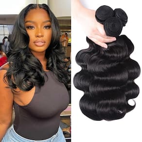Pacotes de cabelo humano Hullran 12A Body Wave 14cm 16cm 18cm 300g