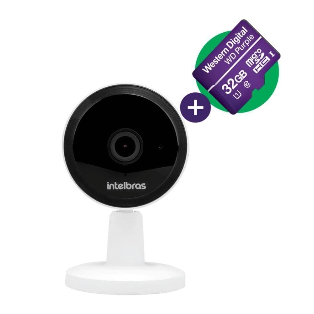 Camera De Video Intelbras Im1 Wifi Hd Incluso Sd 32gb