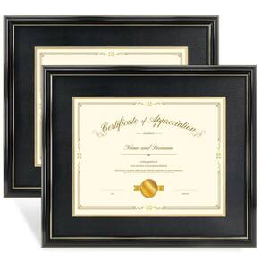 Moldura de documentos Hodeframe Black Gold 15x18cm para 28x36cm