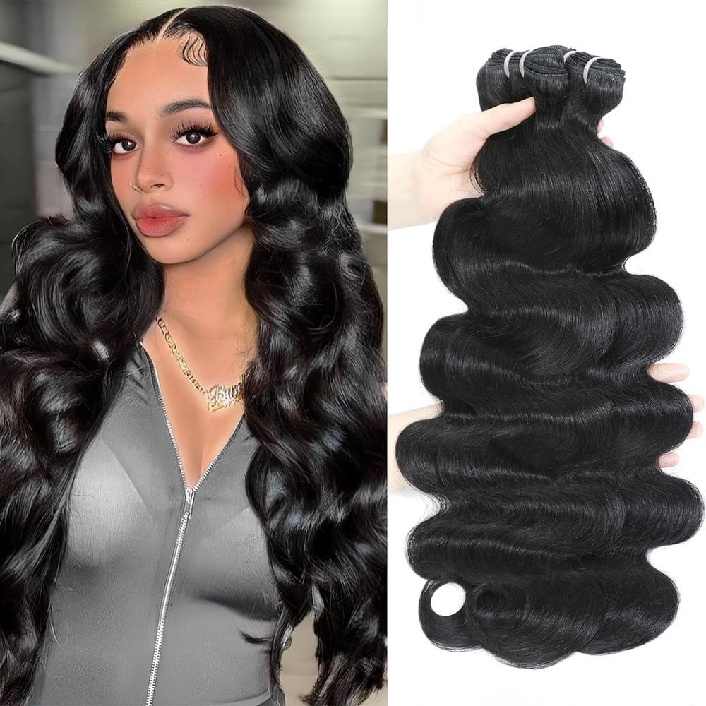 Pacotes de cabelo Nerkre Body Wave 100% Brazilian Virgin 16 18 20cm