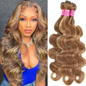 Pacotes de cabelo Luduna P4/27 Highlight Body Wave 100% Virgin