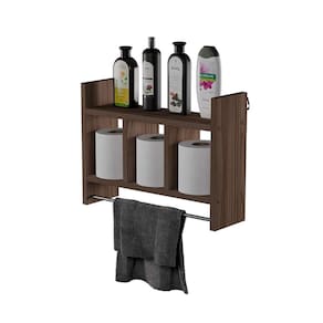 Nicho Porta Toalha Nogal para Banheiro45 x 30cm