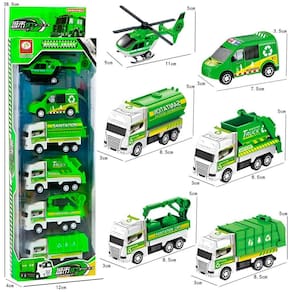 Carrinhos Brinquedo Conjunto 6 Un Miniaturas Helicóptero