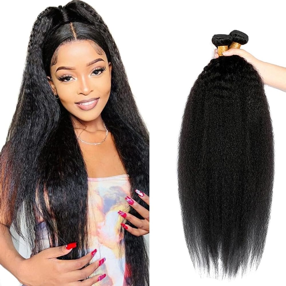 Pacotes de cabelo DiexRlamx Yaki Straight 8A Brazilian 24cm 26cm 28cm