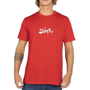 Camiseta Quiksilver Impaired Logo DNA W25 Masculina Vermelho