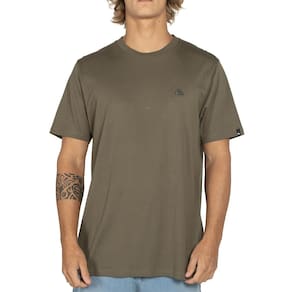 Camiseta Quiksilver Embroidery WT25 Masculina Verde Escuro